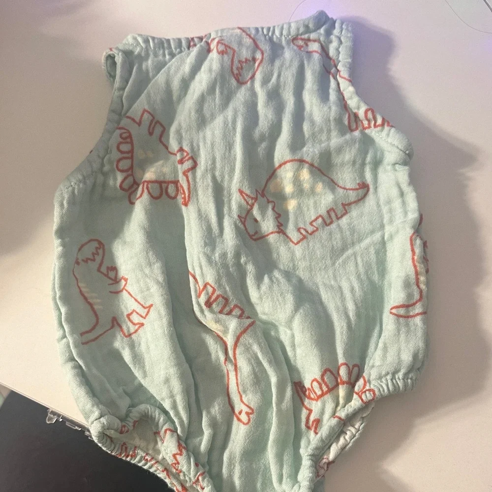 Dinosaur Print Kids Romper